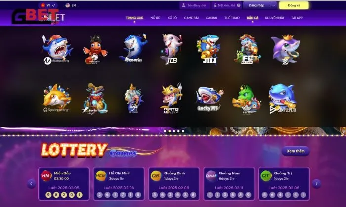 bắn cá Gnbet Bắn cá Gnbet đa dạng sảnh game để người chơi lựa chọn