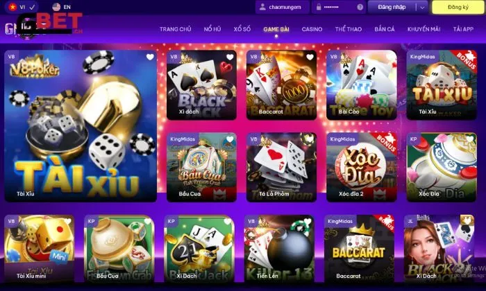 game bài Gnbet Sảnh game bài Gnbet sở hữu nhiều ưu điểm nổi bật
