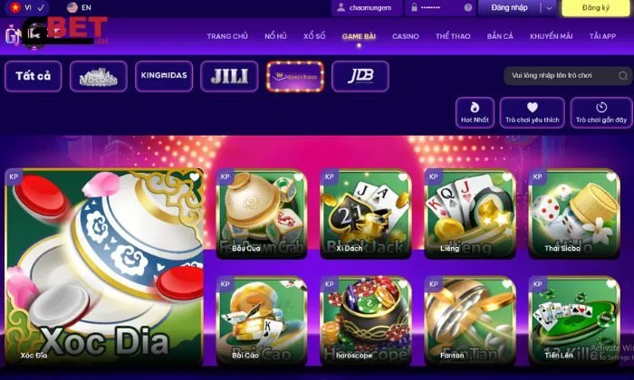 game bài Gnbet Sảnh KP